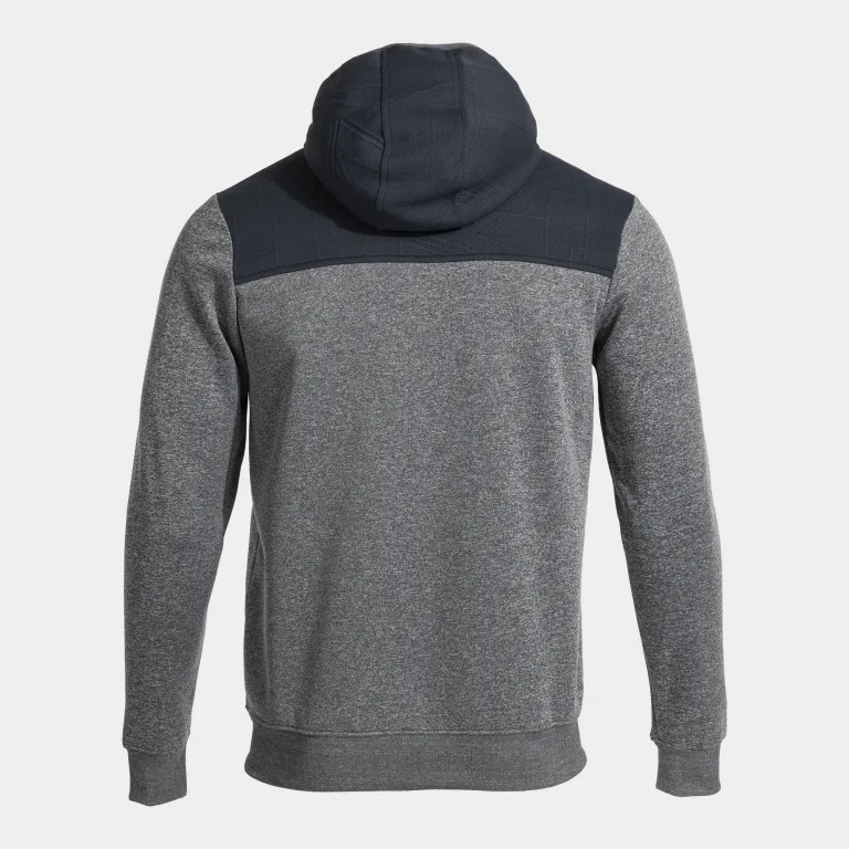 CAMPUS STREET ZIP-UP HOODIE MELANGE GREY — фото 3