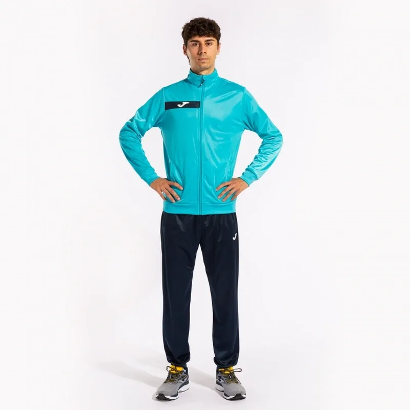 COLUMBUS TRACKSUIT FLUOR TURQUOISE-NAVY — фото 2