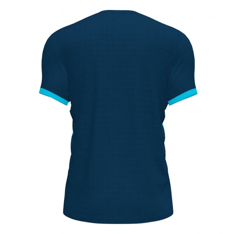 SUPERNOVA III SHORT SLEEVE T-SHIRT NAVY FLUOR TURQUOISE — фото 3