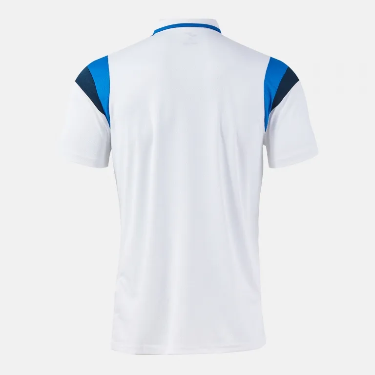 TERRA SHORT SLEEVE POLO DARK NAVY FLUOR TURQUOISE — фото 2