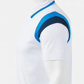 TERRA SHORT SLEEVE POLO DARK NAVY FLUOR TURQUOISE — фото 3