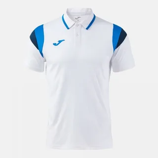 TERRA SHORT SLEEVE POLO DARK NAVY FLUOR TURQUOISE — фото 1