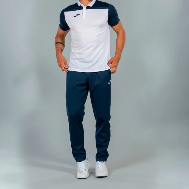 POLO SHIRT HOBBY II ROYAL-WHITE S/S — фото 3